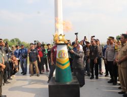 Kirab Api PORPROV Jatim ke VIII dari Mojokerto-Jombang