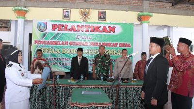 Kades Kedungmlati Jombang Mariyati Lantik Satu Perangkat Desa