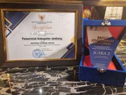 Jombang Raih Penghargaan Terbaik Kedua Tingkat Nasional Pemanfaatan Aplikasi Srikandi