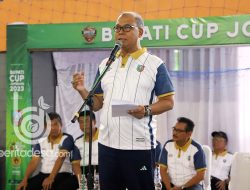 Pj Bupati Jombang Sugiat Membuka Turnamen Futsal Piala Bupati Cup 2023