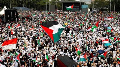 Bela Palestina di Jakarta, Monas Jadi Lautan Manusia, Lawan Kekejian Israel
