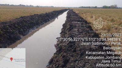 Memasuki Musim Hujan, Dinas PUPR Jombang Kebut Normalisasi Sungai Di Desa Balongsari