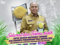 Jombang Kembali Terima Penghargaan Adipura