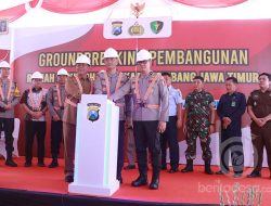 Kapolda Jatim Ground Breaking Pembangunan Rumah Sakit Bhayangkara di Jombang