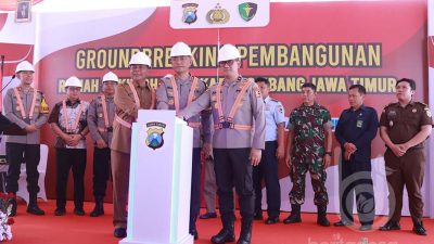 Kapolda Jatim Ground Breaking Pembangunan Rumah Sakit Bhayangkara di Jombang