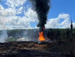 Sumur Minyak Ilegal di Muba Meledak, Pemilik Jadi Tersangka