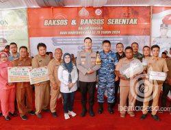 Bakti Sosial, Polres Jombang Berikan Bantuan Pompa Dan Saluran Air Bersih