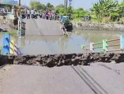 Jembatan Desa Kedung Peluk Sidoarjo Ambuk, Lumpuhkan Akses Warga
