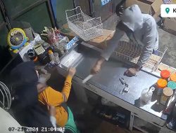 Polisi Buru Perampok Toko Frozen Food Bersajam di Talunkidul Jombang