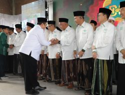 Pj Bupati Jombang Hadiri Pelantikan Pengurus PCNU, Ini Yang Disampaikan