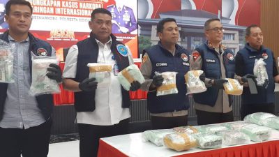 Polres Sidoarjo Gagalkan Peredaran 30 Kg Sabu Jaringan Internasional
