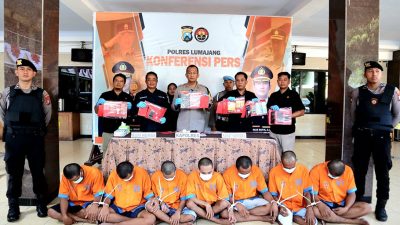 Polres Lumajang Ungkap 5 Kasus Narkoba, Ringkus 8 Tersangka