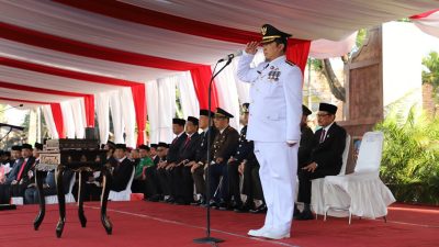 Upacara HUT Ke 79 Kemerdekaan RI, Pj Bupati Sampaikan Progres Pembangunan Jombang