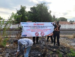 Jerat Pidana Jika Membakar Atau Membuang Sampah di Jalur Perlintasan KA