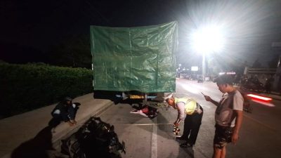 Tabrak Truk Parkir di Tepi Jalan, Pemotor di Palembang Tewas
