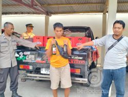 Polsek Kabuh Jombang Gagalkan Pengiriman Ratusan Botol Miras