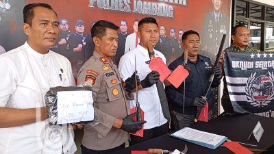 Meresahkan, 7 Anggota Gangster Oknum Selatan Kota Diringkus Polisi Jombang, Sempat Viral Konvoi Sambil Menenteng Sajam