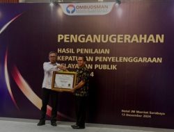 Pemkot Mojokerto Kembali Raih Opini Kualitas Tertinggi dari Ombudsman RI