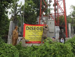 Tak Berizin Tower BTS di Jelak Ombo Disegel Pemkab Jombang