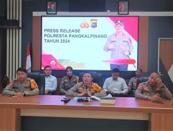 Penanganan Kasus Polresta Pangkalpinang Meningkat Sepanjang 2024