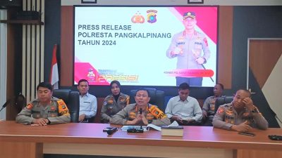 Penanganan Kasus Polresta Pangkalpinang Meningkat Sepanjang 2024