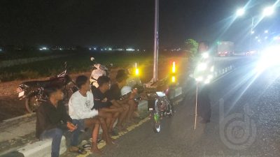 Polres Jombang Gelar Razia Balap Liar, Amankan 13 Remaja dan 7 Sepeda Motor