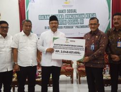 Pemprov Sumsel Terima Bantuan Logistik Senilai Rp 2 Miliar Dari Kemesos RI