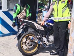 Satlantas Polres Oku Tindak Knalpot Brong