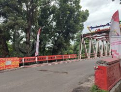 Rangka Jembatan Patah, Kendaraan Melintas di Jembatan Enim II Mulai Dibatasi