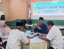 Perkuat senergitas dengan media, Dinas Kominfo Jombang Ngopi bareng dengan Insan Pers