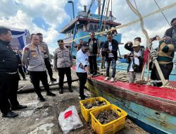 Tangkap Ikan Cara Ilegal, KM Mina Pengestu Ditangkap Ditpolairud Polda Kalsel