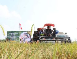 Kabupaten Jombang ikutserta sukseskan panen raya serentak nasional bersama Prabowo