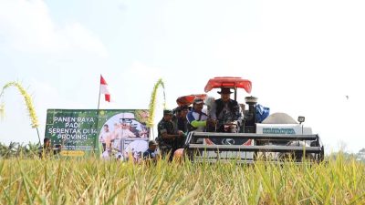 Kabupaten Jombang ikutserta sukseskan panen raya serentak nasional bersama Prabowo