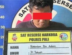 Edarkan Sabu, Robinson Ditangkap Polres Pali