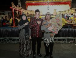 Pagelaran Wayang Kulit dan Campursari Meriahkan Hari Bhayangkara di Jombang