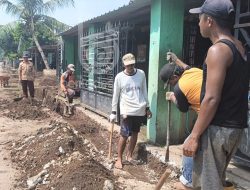 Tingkatkan Kualitas Jalan, Pemdes Kedunglumpang Jombang Bangunan Drainase