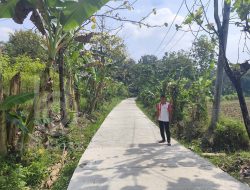 Pemdes Mangunan Jombang Bangun Jalan Rabat Beton di 4 Dusun