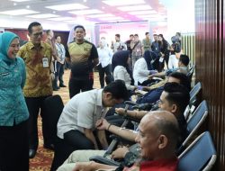 PMI Palembang Targetkan 100 Kantong Darah Dalam Giat Donor Darah Bank Mandiri