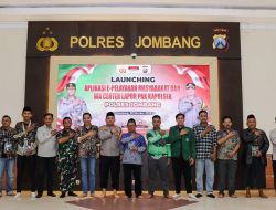 Polres Jombang Launching Aplikasi E-Pelayanan Masyarakat dan WhatsApp Center ‘Lapor Pak Kapolsek’