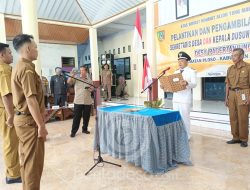 Kades Pagertanjung Jombang Lantik 2 Perangkat Desa