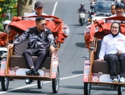 Presiden RI Beri 100 Becak Listrik Untuk Pengemudi Lansia di Kota Magelang