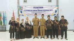 pelantikan-perangkat-desa-Rejosopinggir-di-Jombang