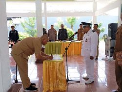 Kades Rejoagung Jombang Lantik Dua Orang Perangkat Desa