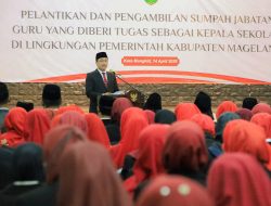 Pelantikan 293 Kepala SD dan SMP Lingkup Pemkab Magelang