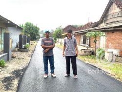 Pemdes Kabuh Jombang Bangun Jalan Hotmix Dari Program Desa Mantra