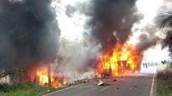 Kecelakaan Maut, Bus ALS Vs Truk Tangki BBM di Muratara Tewaskan 16 Orang