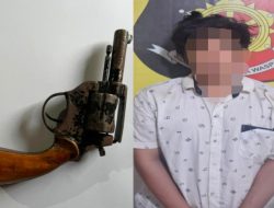 Warga Ujan Mas Baru Diringkus Polres Muara Enim Gegara Bawa Senpi Rakitan