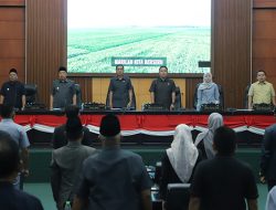 Rapat Paripurna DPRD Jombang Penyampaian Jawaban Bupati Terkait Raperda Jasa Konstruksi