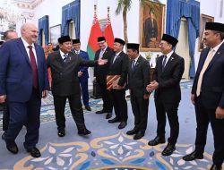 Prabowo Sambut Kunjungan Kenegaraan Presiden Belarus di Istana Merdeka