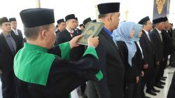 Bupati Warsubi Resmi Lantik 81 Pejabat Pemkab Jombang